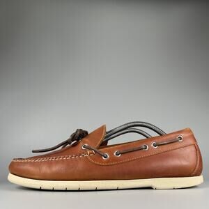 L.L. Bean | Shoes | L L Bean Brown Leather Deck Shoes Size 2 Wide